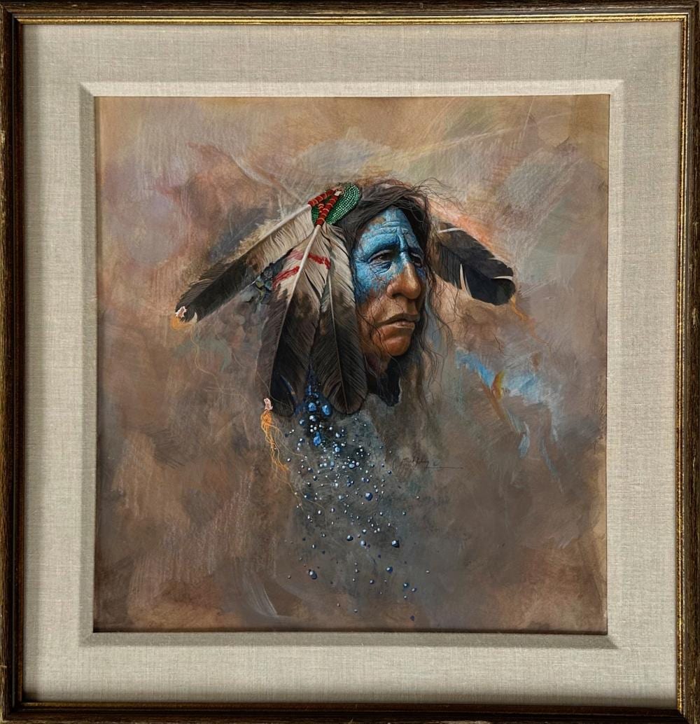 mark rohrig american b 1955 native american shaman painting · Kensington Estate Auctions · 2023-05-22 Mark Rohrig comparable auction result: mark rohrig american b 1955 native american shaman painting