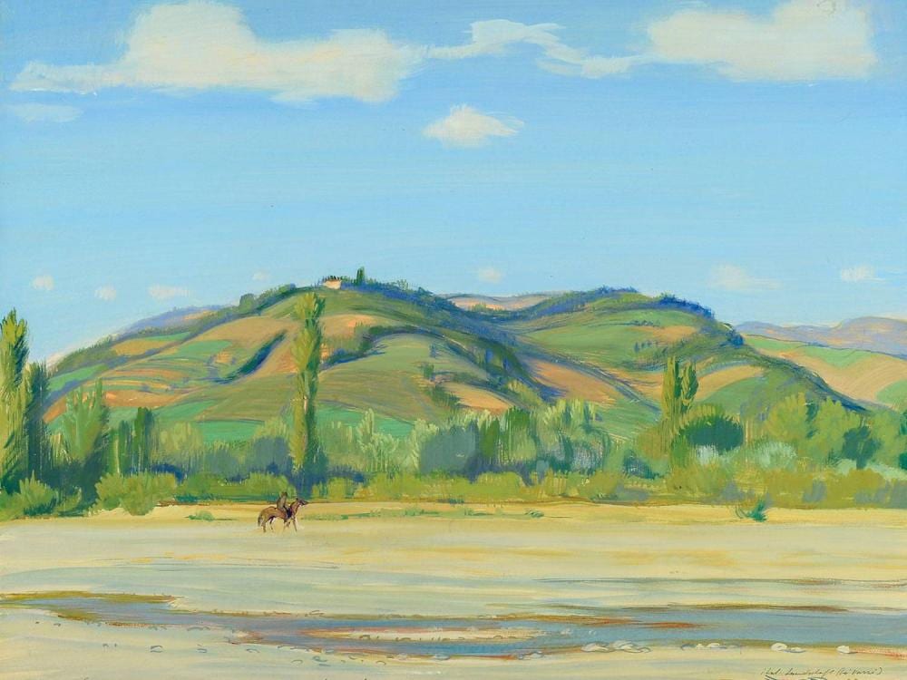 Hermann Croissant comparable auction result: hermann croissant 1897 1963 landau italian landscape