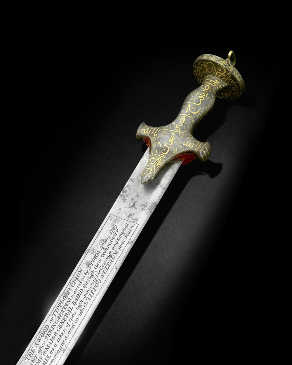 The Bedchamber Sword of Tipu Sultan (reg. 1782-1799), a fine gold-koftgari-hilted steel sword (sukhela) India, 18th Century comparable sale