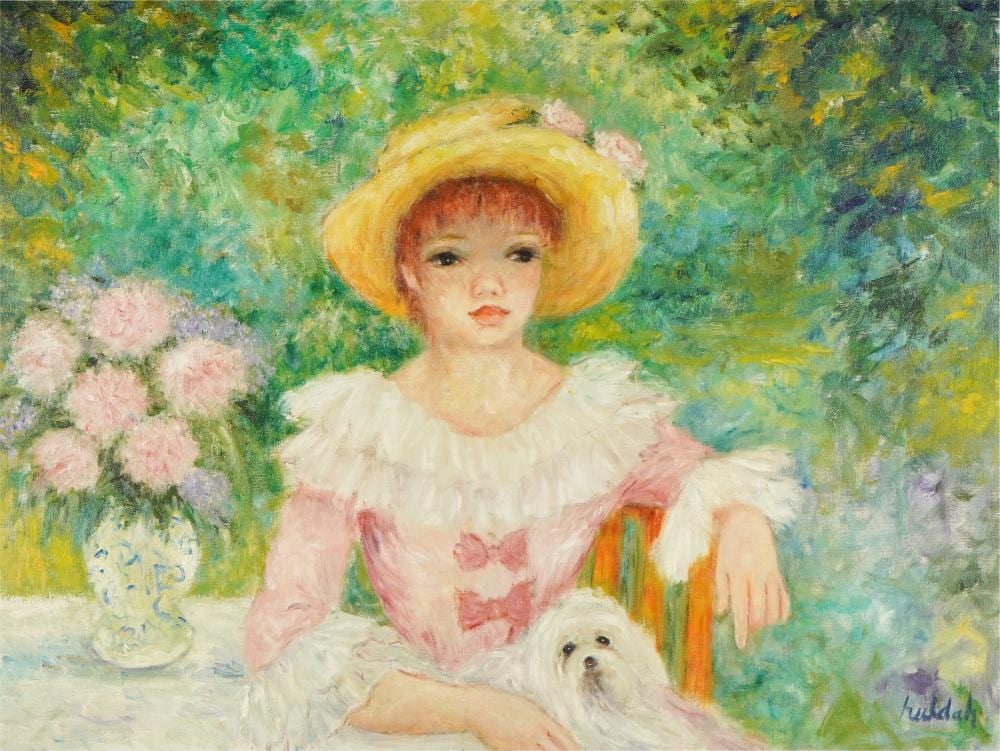 huldah cherry jeffe american 1901 2001 in the garden · Abell Auction · 2023-05-11 Huldah Cherry Jeffe comparable auction result: huldah cherry jeffe american 1901 2001 in the garden