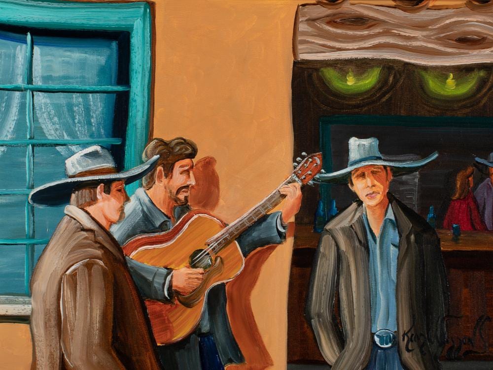 Kim Douglas Wiggins comparable auction result: kim douglas wiggins down the burro alley original