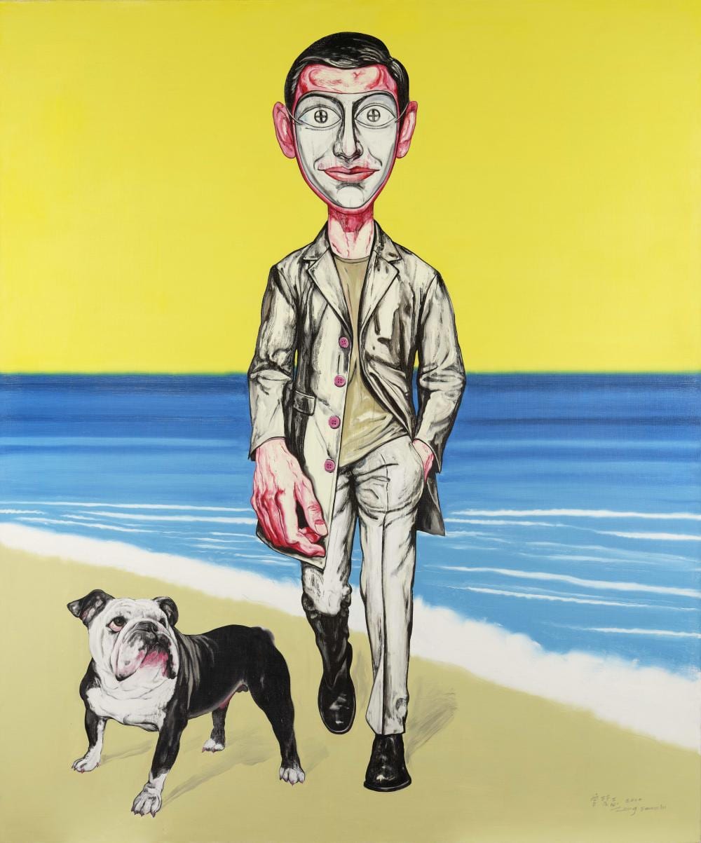 Zeng Fanzhi (B. 1964) Mask 2000 No. 3 comparable sale