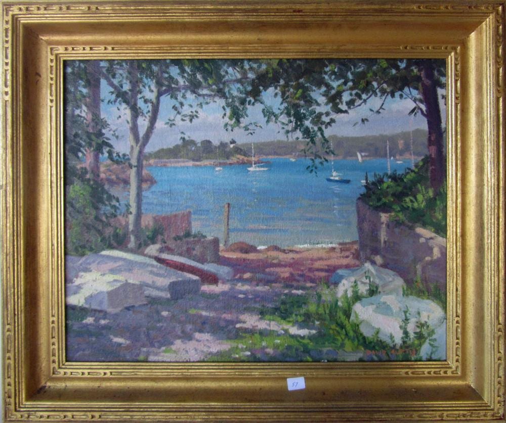 David Curtis comparable auction result: david curtis 1950 2021 oil on canvas summer br