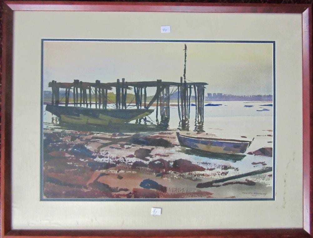 theodore kautzky 1904 1982 watercolor shore scen · Blackwood March Auctioneers · 2023-05-20 Theodore Kautzky comparable auction result: theodore kautzky 1904 1982 watercolor shore scen