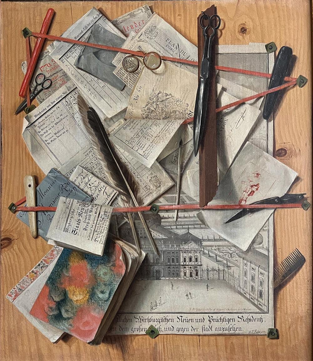 Gottlieb Friedrich Riedel comparable auction result: gottlieb friedrich riedel dresden 1724 1784 augsburg quodlibet signiert und datiert 1770 l l