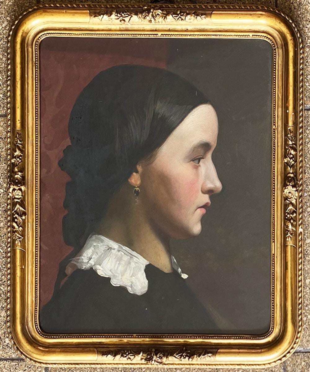 Joseph Watter comparable auction result: joseph watter 1838 1913 frauenportrait im strengen profil junge frau in tracht l papier 37 x