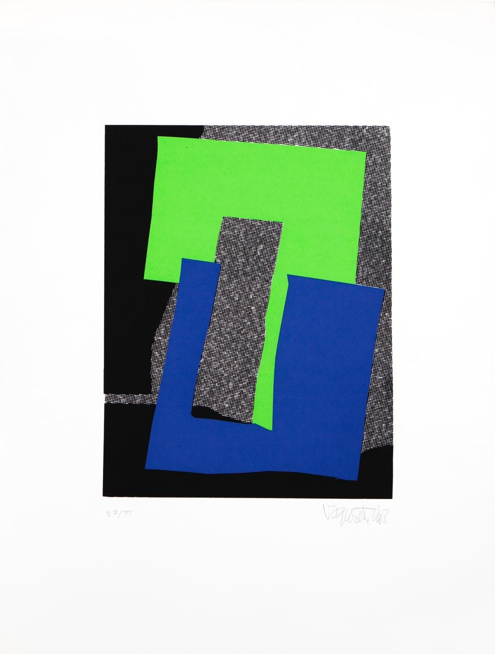 Joaquin Vaquero Turcios comparable auction result: joaqu n vaquero turcios 1933 2010 abstract composition in green and blue