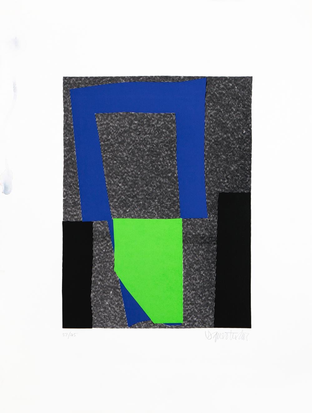 Joaquin Vaquero Turcios comparable auction result: joaqu n vaquero turcios 1933 2010 abstract composition in green and blue