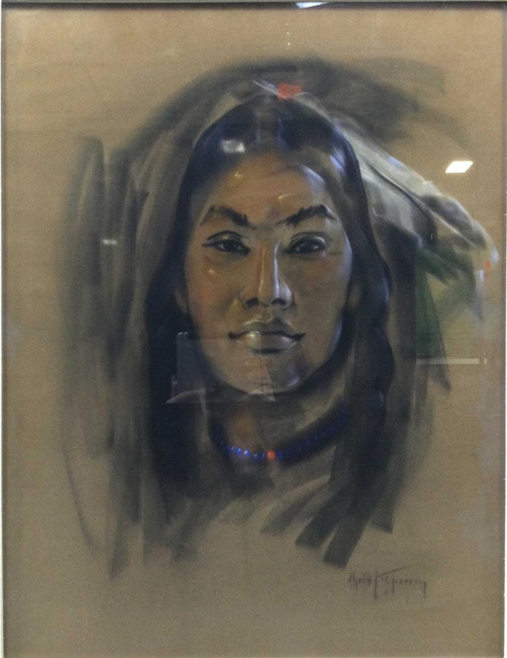 Gerda Christoffersen comparable auction result: gerda christoffersen signed pastel on felt