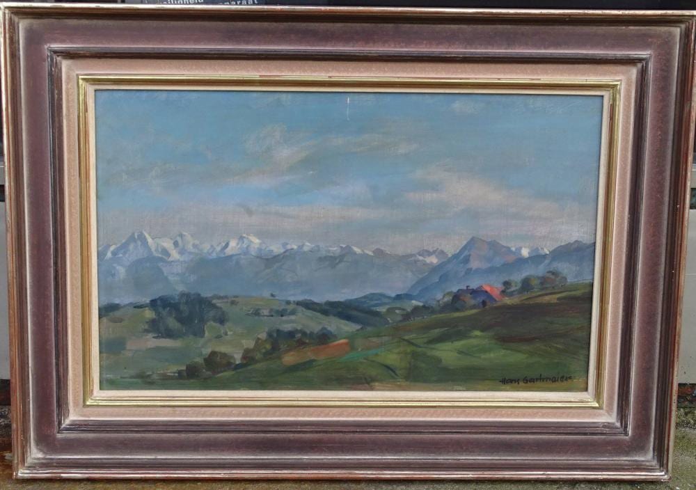 Hans Gartmeier comparable auction result: hans gartmeier 1910 1986 schweizer alpenszene l hartfaser