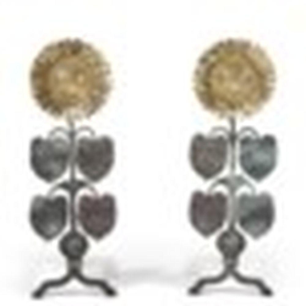 thomas jeckyll 1827 1881 pair of rare and important sunflower andirons · Christie's · 2023-06-14 Thomas Jeckyll comparable auction result: thomas jeckyll 1827 1881 pair of rare and important sunflower andirons