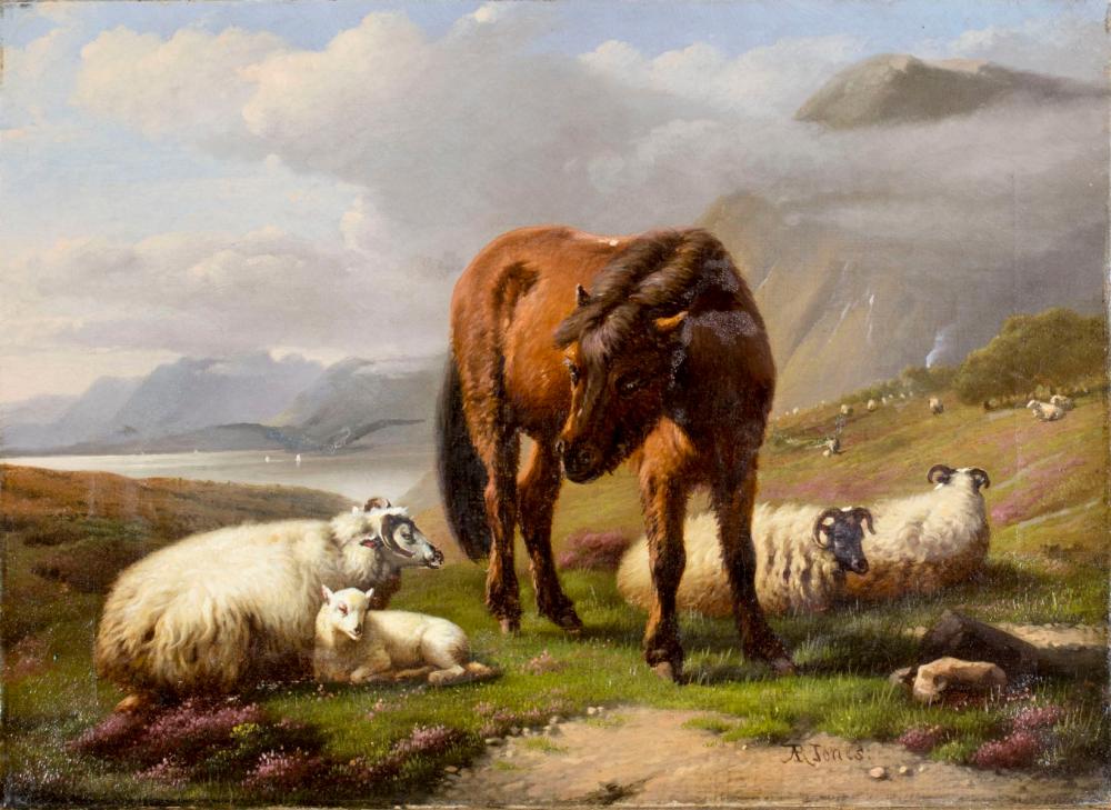 Adolphe Robert Jones comparable auction result: adolphe robert jones belgian 1806 1874 oil painting antique