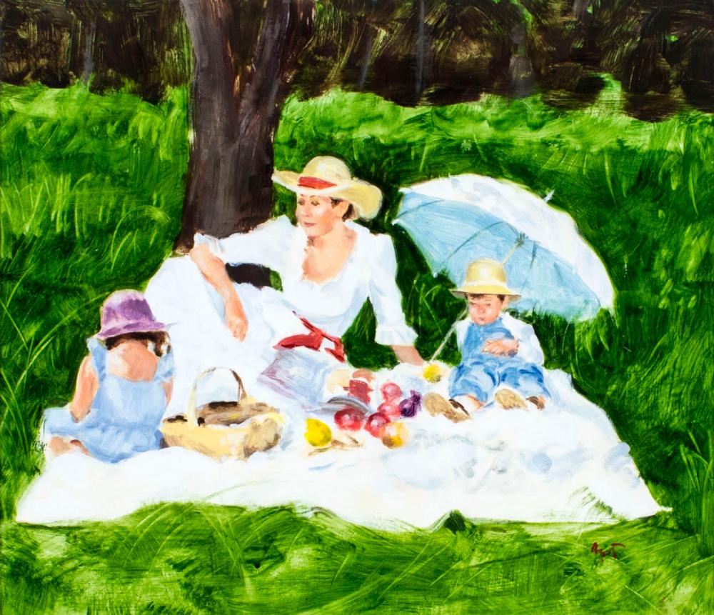 Charles Apt comparable auction result: charles apt ny b 1933 oil painting