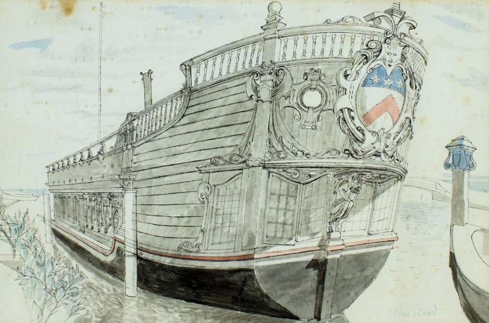 John Stanton Ward comparable auction result: john stanton ward uk 1917 2007 watercolor painting