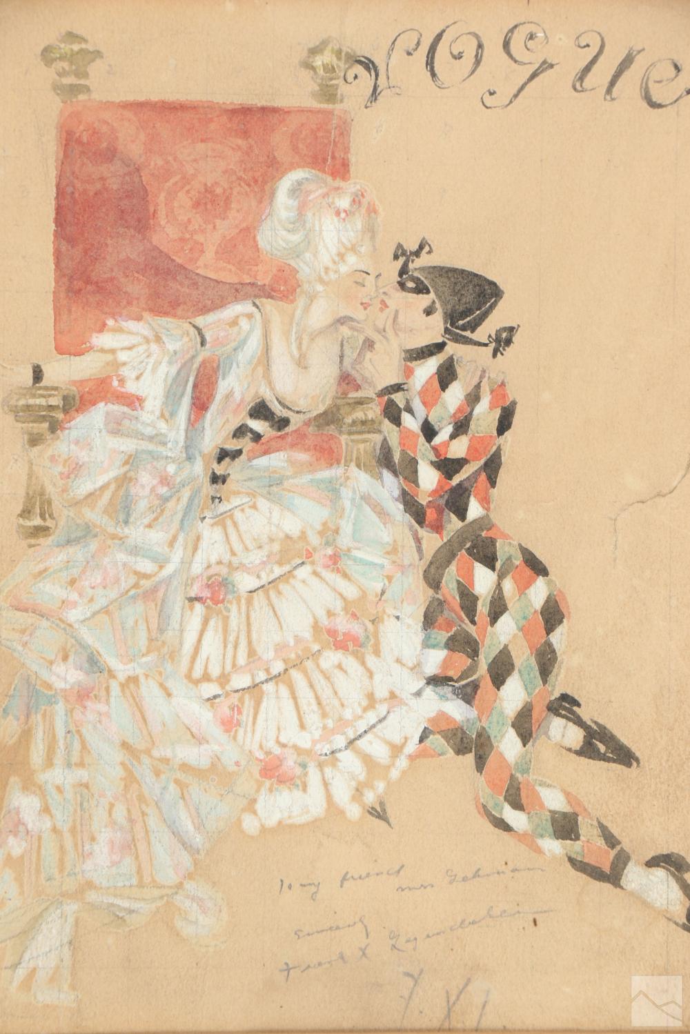 frank leyendecker 1876 1924 vogue cover painting · Hill Auction Gallery · 2023-05-31 Frank Leyendecker comparable auction result: frank leyendecker 1876 1924 vogue cover painting