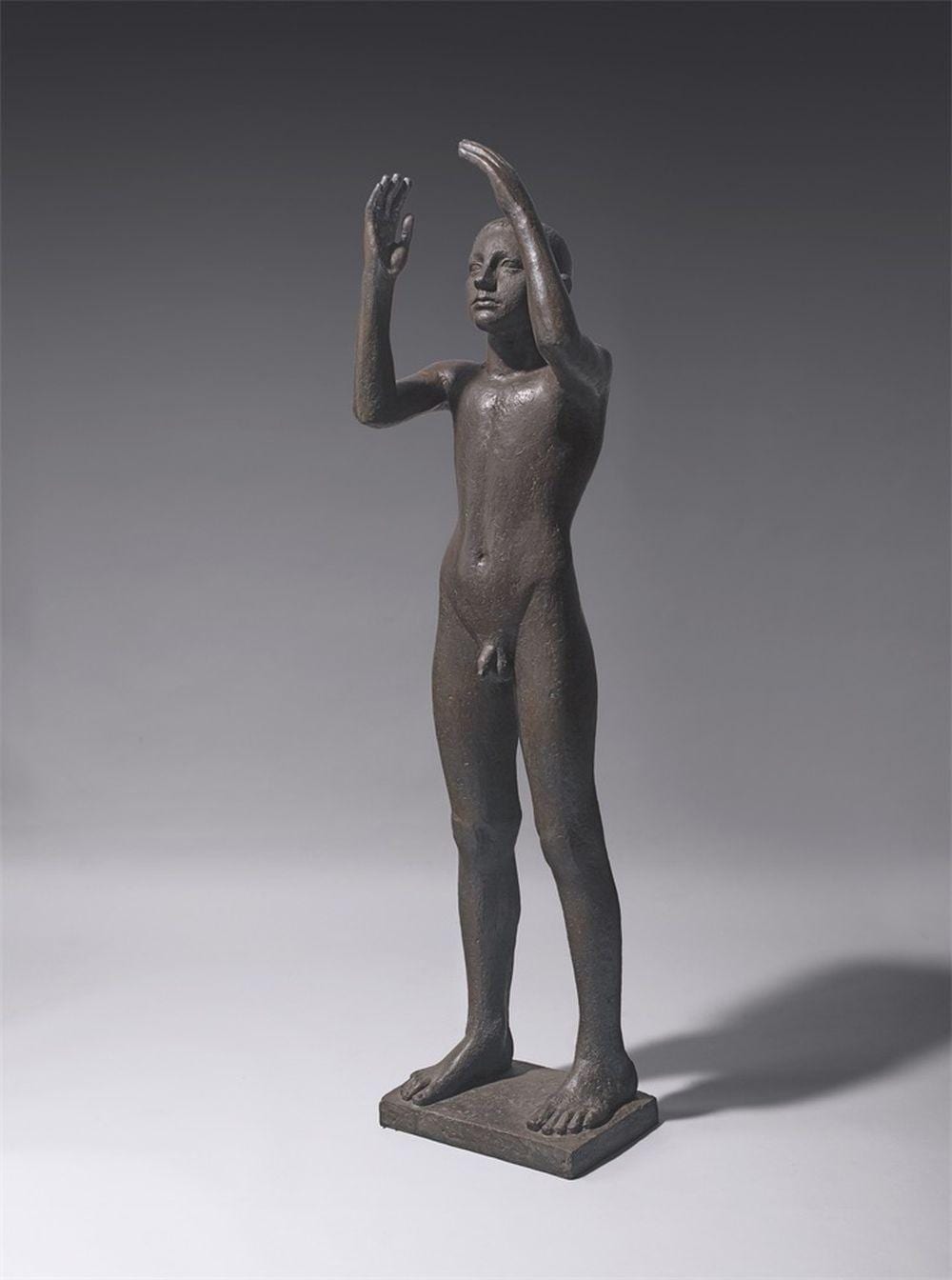 Ludwig Kasper comparable auction result: aufschauender knabe