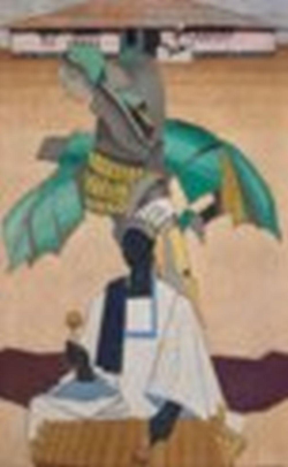 Marcelle Ackein comparable auction result: marcelle ackein french 1882 1952 joueur de balafon oil on cavnas 80 1 2