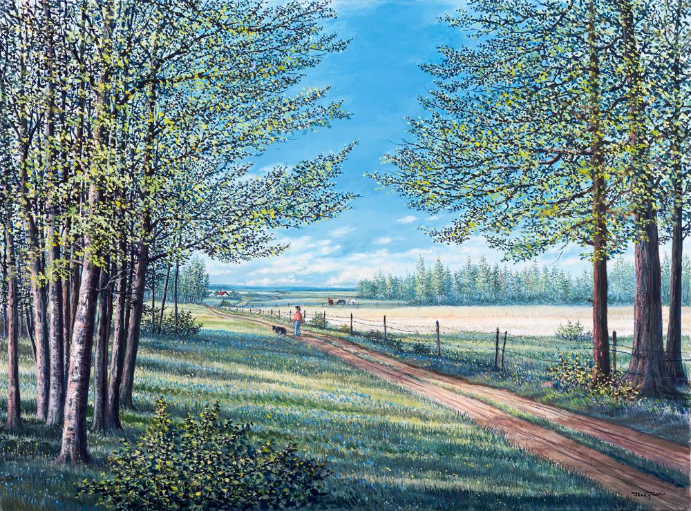 Jerry Doell comparable auction result: jerry doell untitled spring scene