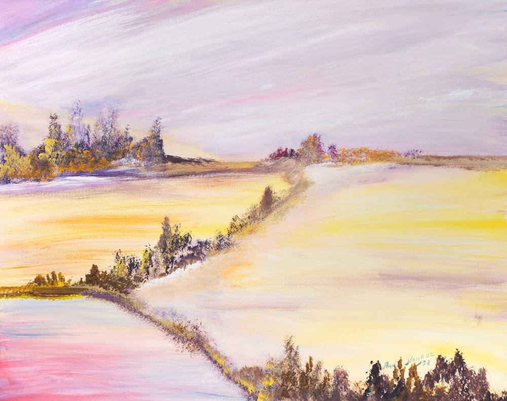 Ann Harbuz comparable auction result: anne harbuz lakes and fields