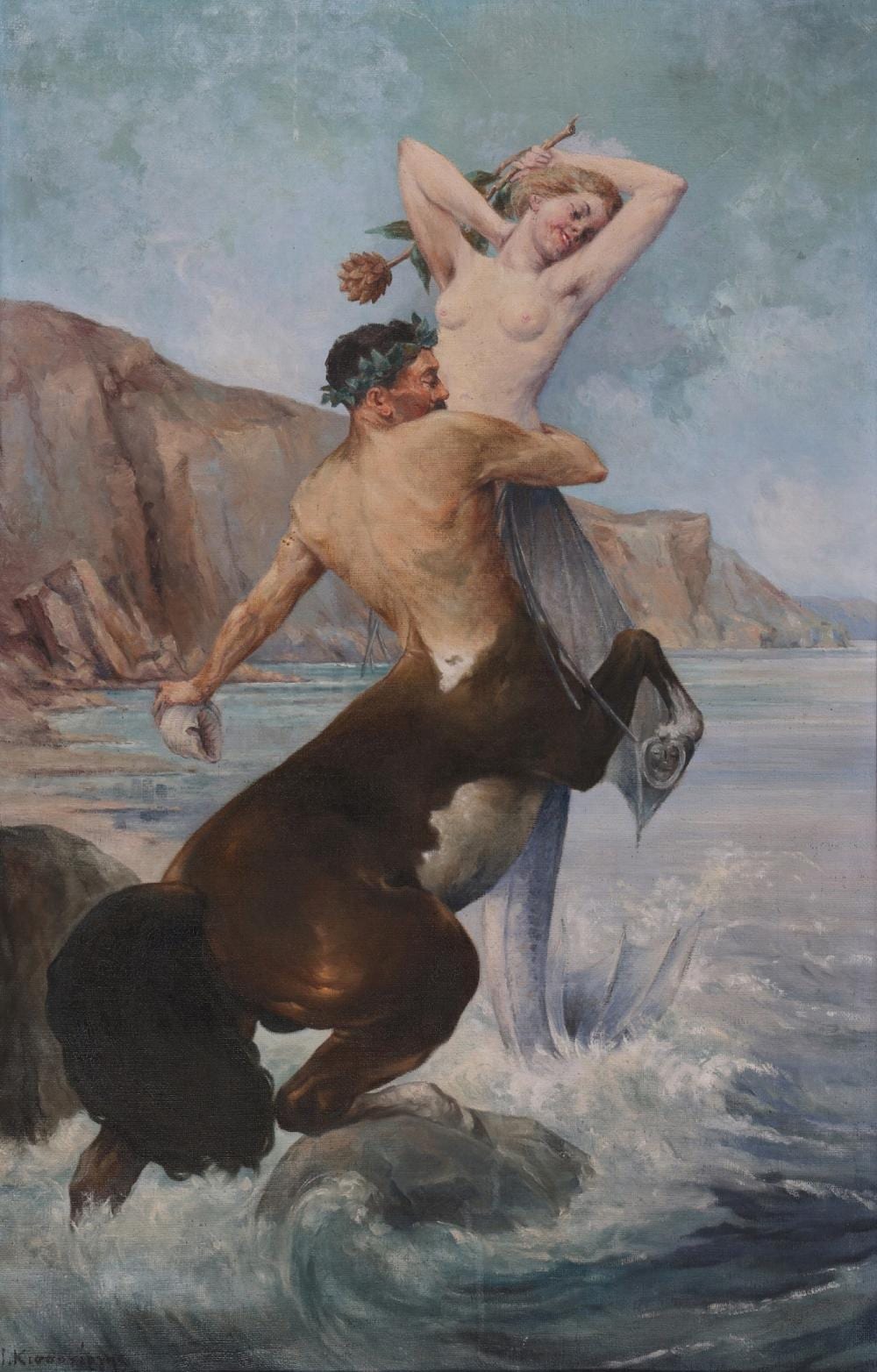 ioannis kissonergis 1889 1963 centaur and mermaid · Psatharis Auctions · 2023-06-07 Ioannis Kissonergis comparable auction result: ioannis kissonergis 1889 1963 centaur and mermaid