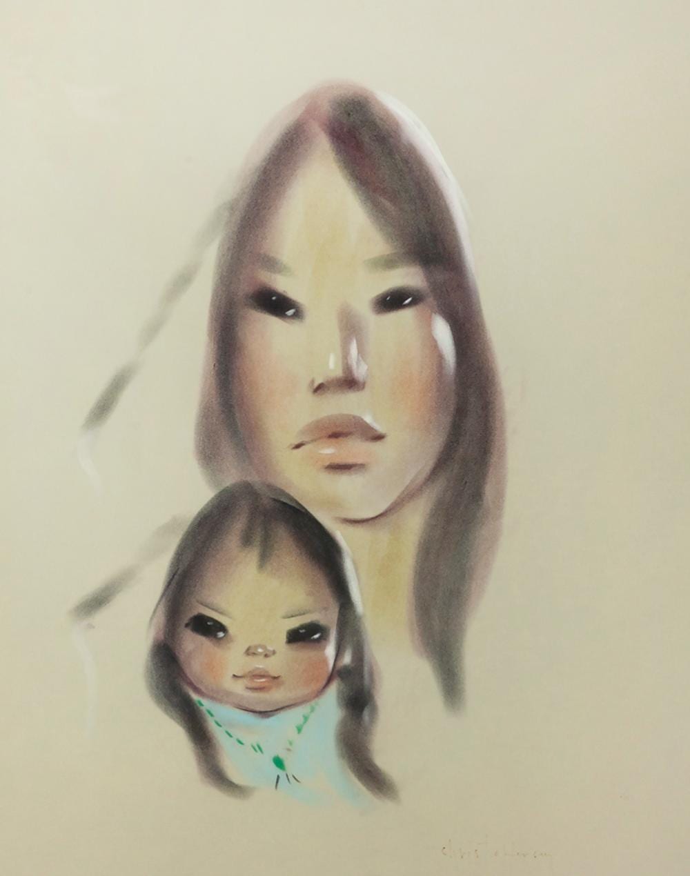 Gerda Christofferson comparable auction result: gerda christofferson untitled indigenous mother and child