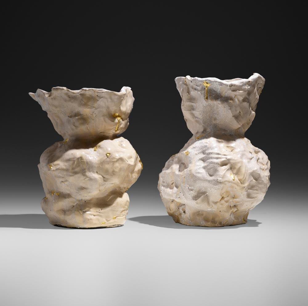 Andrew Lord comparable auction result: andrew lord two vases fist and palm