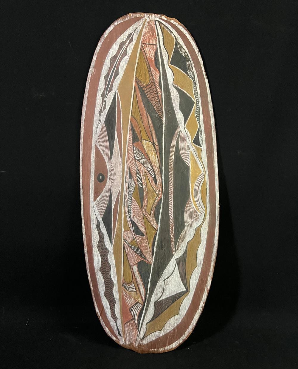 Charlie Mardigan comparable auction result: charlie mardigan port keats wadeye untitled ochre on eucalyptus bark