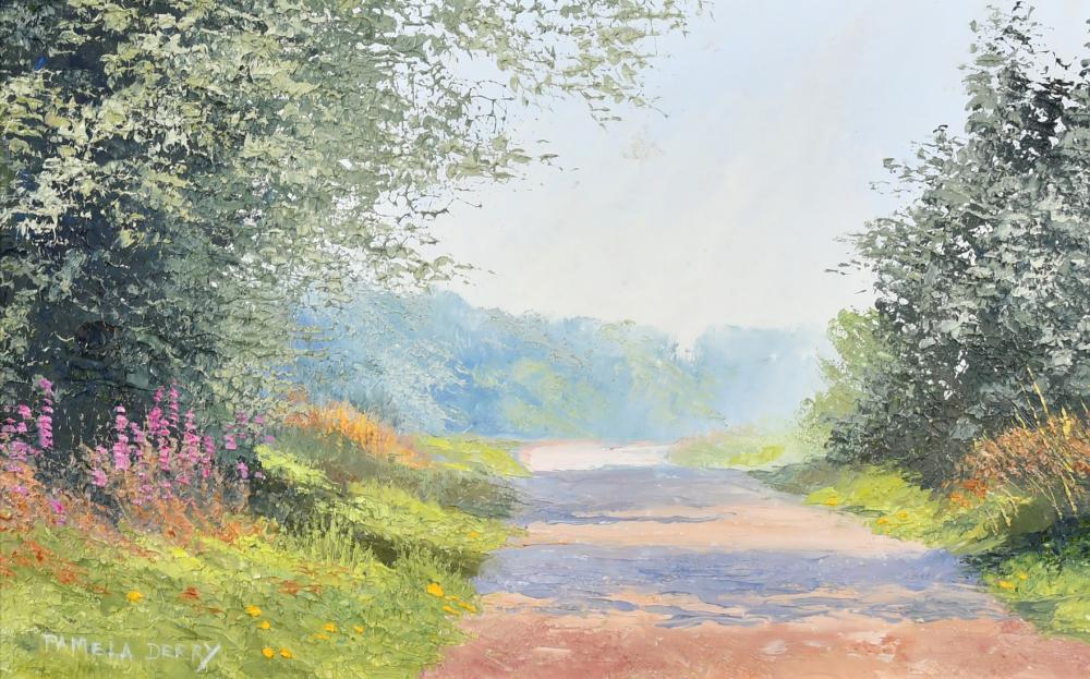 Pamela Derry comparable auction result: pamela derry 1932 2002 british a pair of oil on panel landscapes of southern england both signed