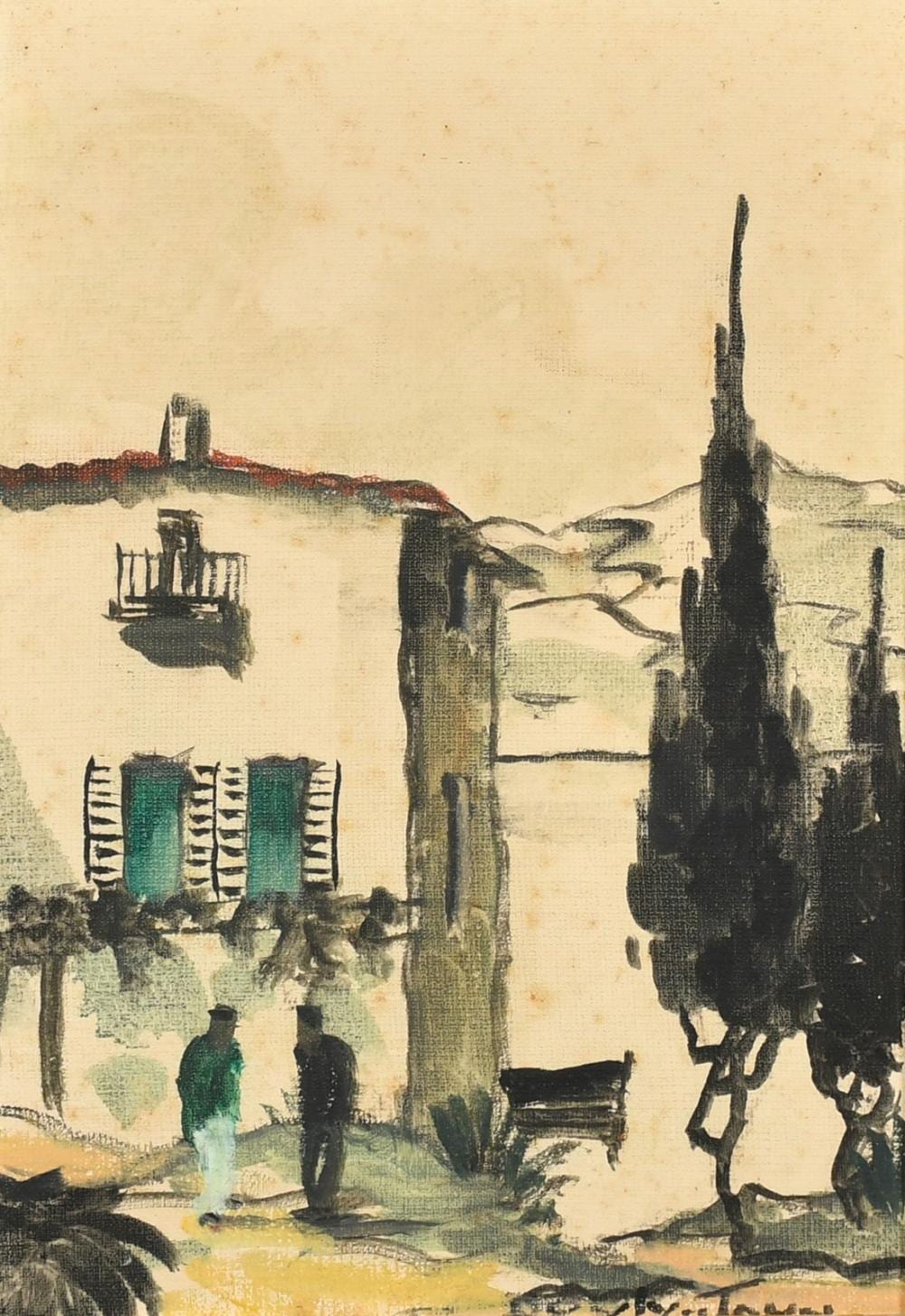 cecil rochfort doyly john 1906 1993 south african a mediterranean dwelling near a lake with figur · John Nicholson's Fine Art Auctioneers & Valuers · 2023-05-24 C.R. D'Oyly John comparable auction result: cecil rochfort doyly john 1906 1993 south african a mediterranean dwelling near a lake with figur