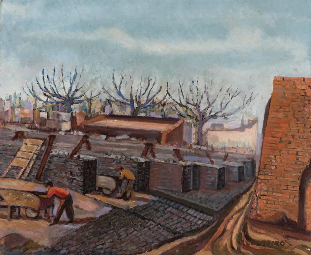 Manuel Colmeiro comparable auction result: manuel colmeiro guimar s pontevedra 1901 salvaterra do minho pontevedra 1999 workers of buenos aires ca 1922 oil on canvas signed in the lower right corner