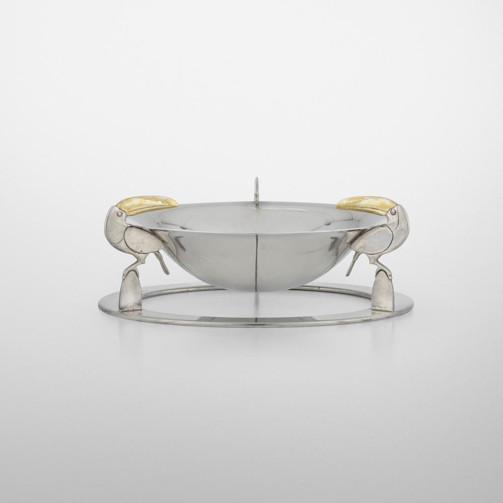Erik (1884) Magnussen comparable auction result: erik magnussen art deco footed dish with toucans