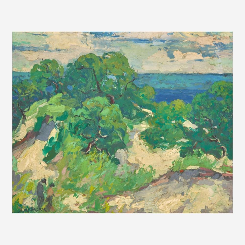 Abram Molarsky comparable auction result: abram molarsky american russian 1883 1951 beach walk