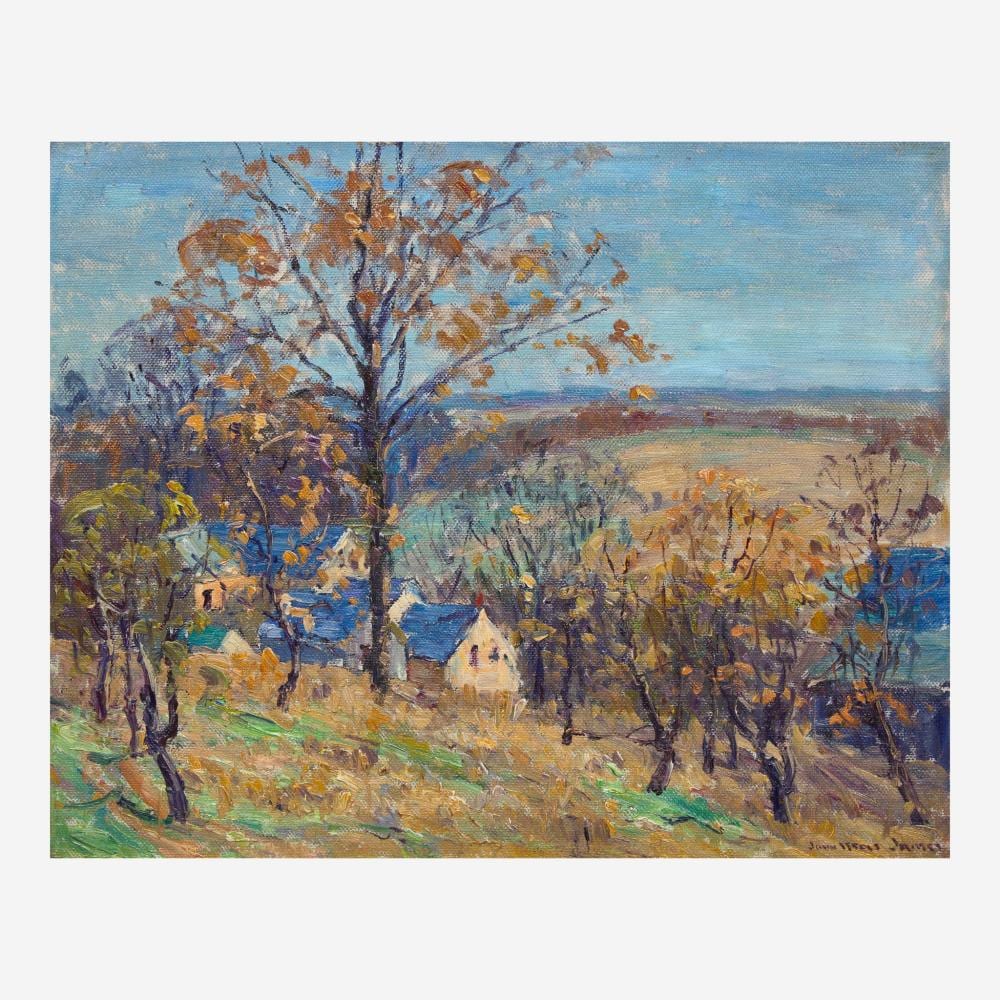 John Wells James comparable auction result: john wells james american 1873 1951 solebury valley