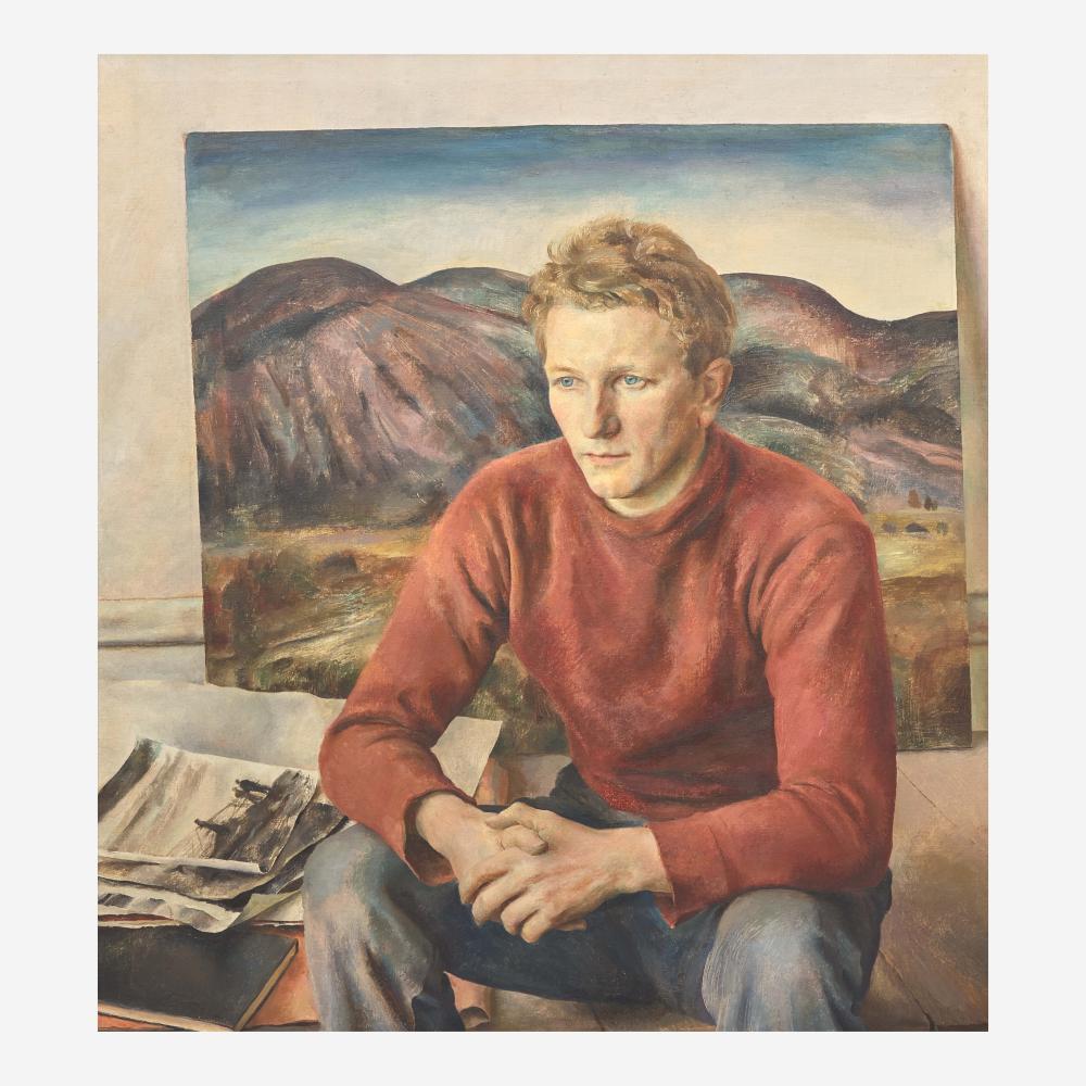 Henriette Wyeth comparable auction result: henriette wyeth american 1907 1997 portrait of peter hurd