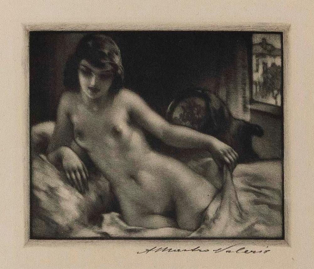 Alessandro Mastro-Valerio comparable auction result: alessandro mastro valerio michigan illinois italy 1887 1953 arising 1942 mezzotint sheet 3 75 x 4 5 matted 11 x 8 5