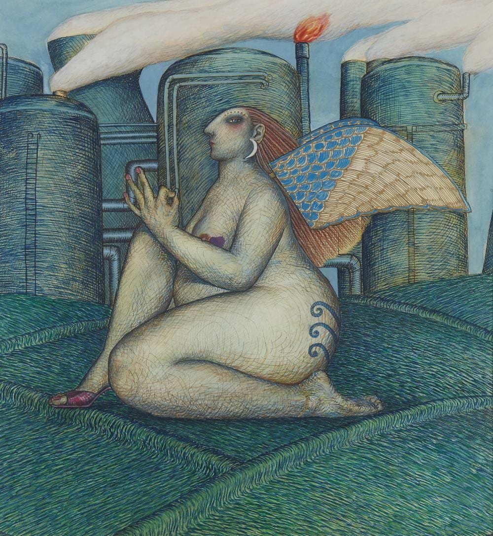 june carey scottish b 1942 20th century angel watercolour and ink on paper 38 5 x 35 5 cm · Roseberys · 2023-06-06 * JUNE CAREY comparable auction result: june carey scottish b 1942 20th century angel watercolour and ink on paper 38 5 x 35 5 cm