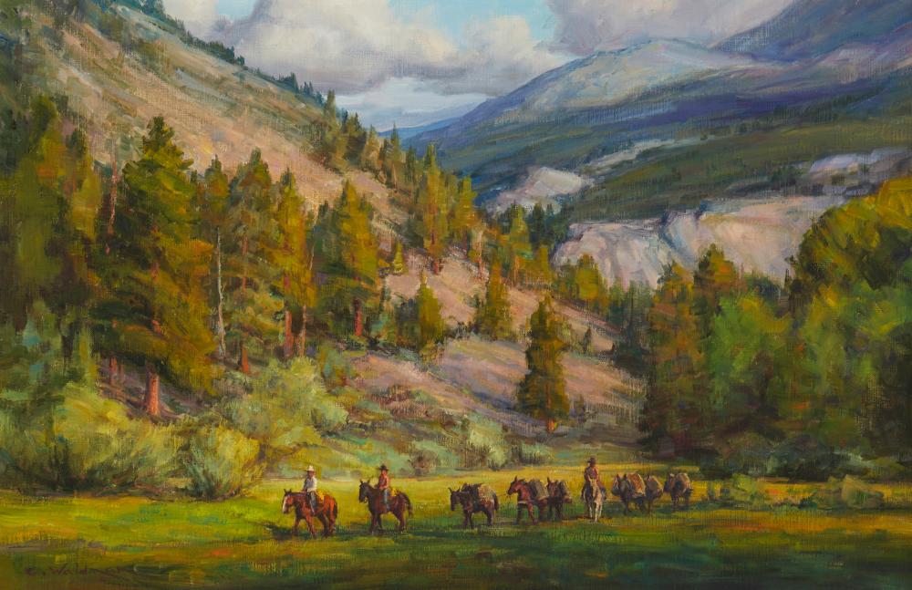 charles waldman b 1949 pack n home oil on canvas 20 h x 30 w · John Moran Auctioneers · 2023-06-06 Charles Waldman comparable auction result: charles waldman b 1949 pack n home oil on canvas 20 h x 30 w