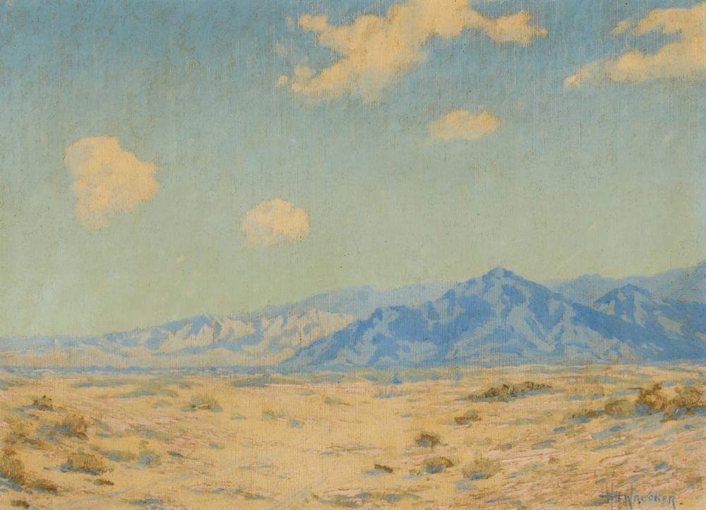 Harry B. Wagoner comparable auction result: harry b wagoner 1889 1950 desert landscape oil on canvas laid to masonite 12 h x 16 w