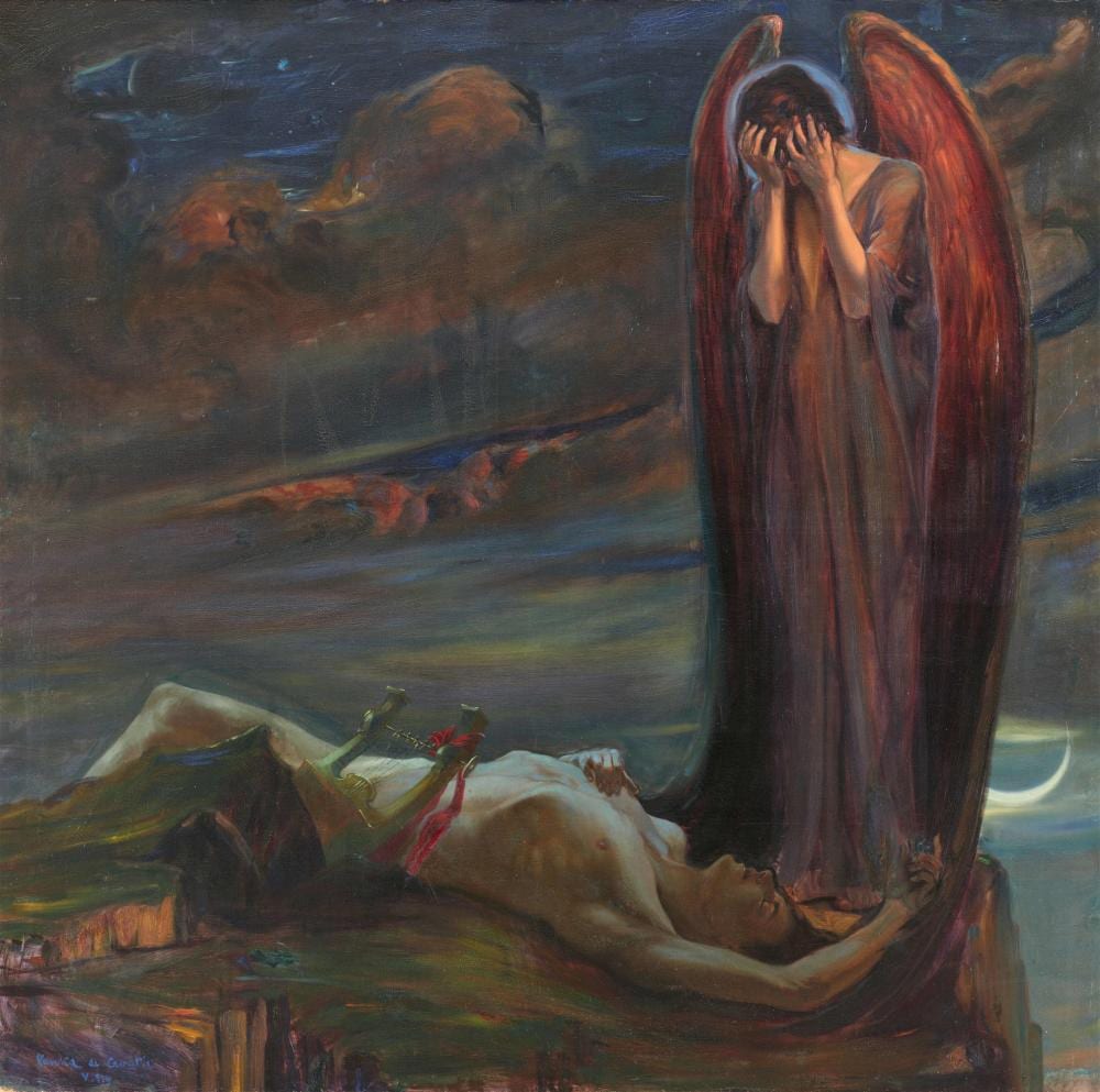 maksimilijan vanka l ange pleure la mort d orph e tu par les m nades 1914 · Kunsthaus Lempertz KG · 2023-06-07 Maksimilijan Vanka comparable auction result: maksimilijan vanka l ange pleure la mort d orph e tu par les m nades 1914