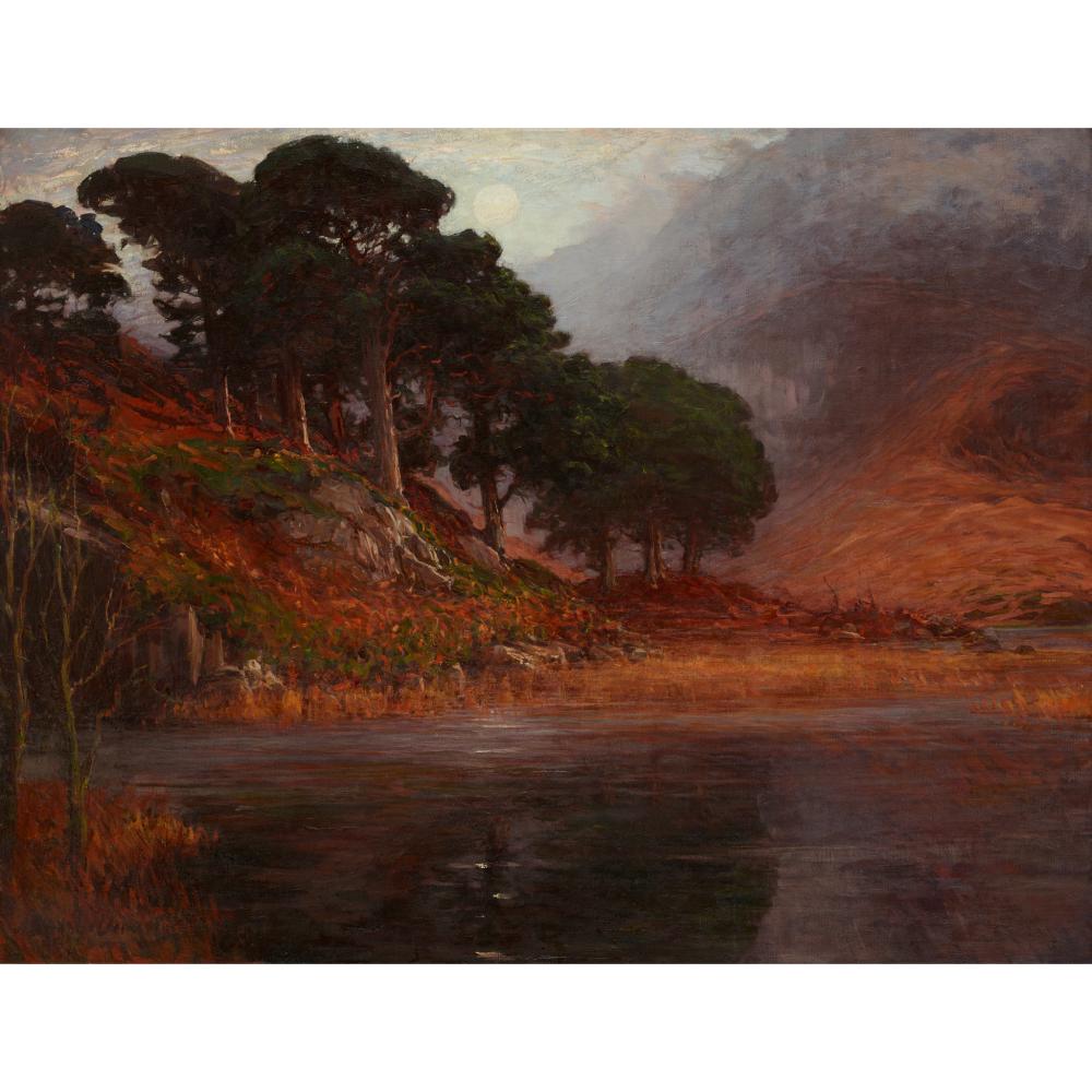 Alexander Brownlie Docharty comparable auction result: alexander brownlie docharty scottish 1862 1940 by the loch autumn