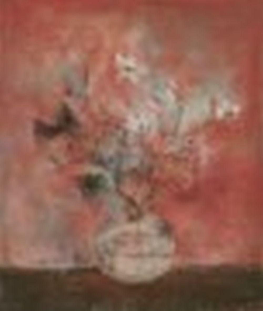 Zao Wou-Ki (ZHAO WUJI, 1920-2013) Roses oil on canvas 55 x 46 cm. (21 5/8 x comparable sale