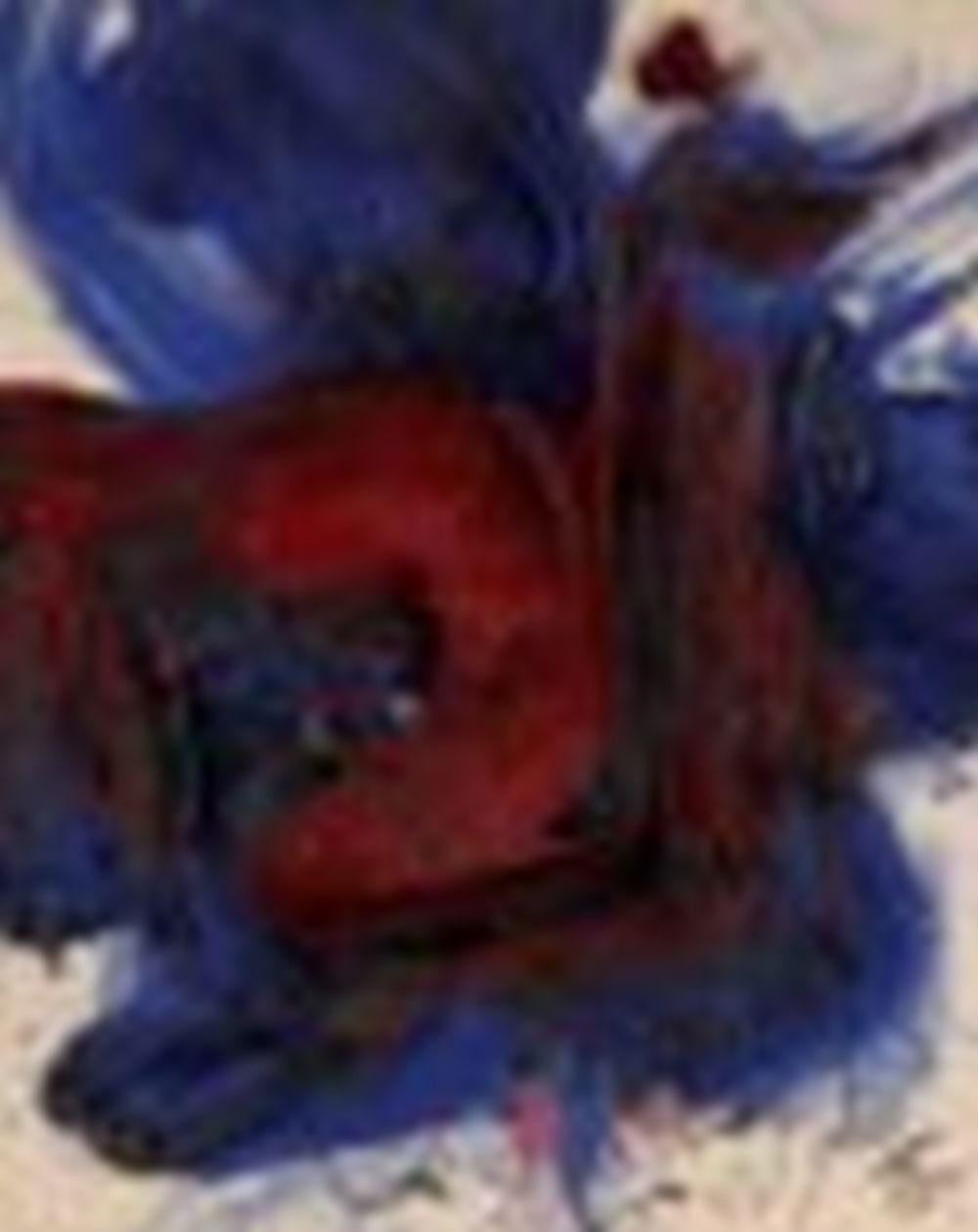 Kazuo Shiraga (1924-2008) Blue Desert oil on canvas 91 x 68 cm. (35 7/8 x 2 comparable sale