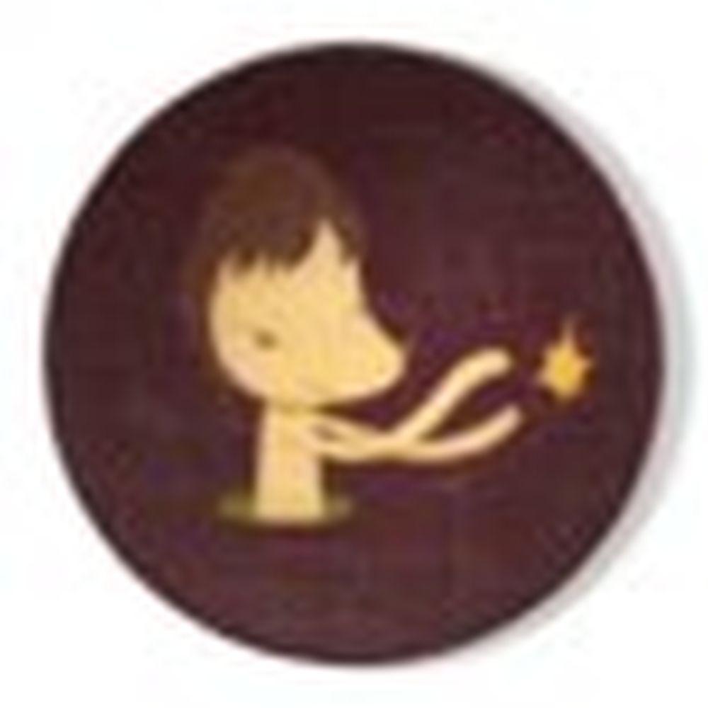 Yoshitomo Nara (B.1959) KAMEHAME - HA acrylic on cotton mounted on FRP diam comparable sale