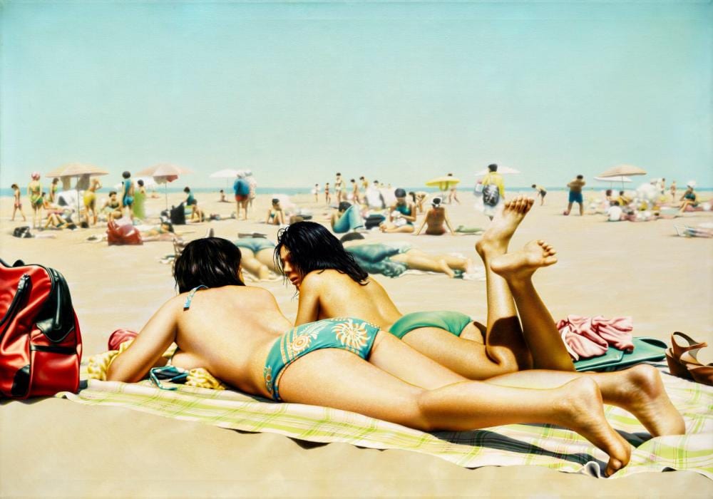 Hilo Chen comparable auction result: hilo chen b 1942 beach 57 oil on canvas 122 x 173 2 cm 48 x 68 1 4 in
