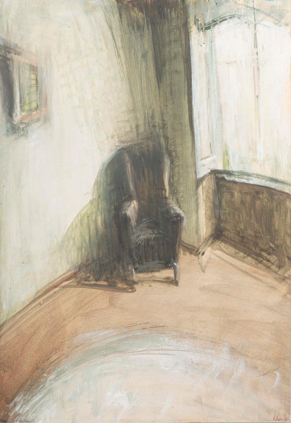 Alessandro Papetti comparable auction result: alessandro papetti 1958 int rieur avec fauteuil
