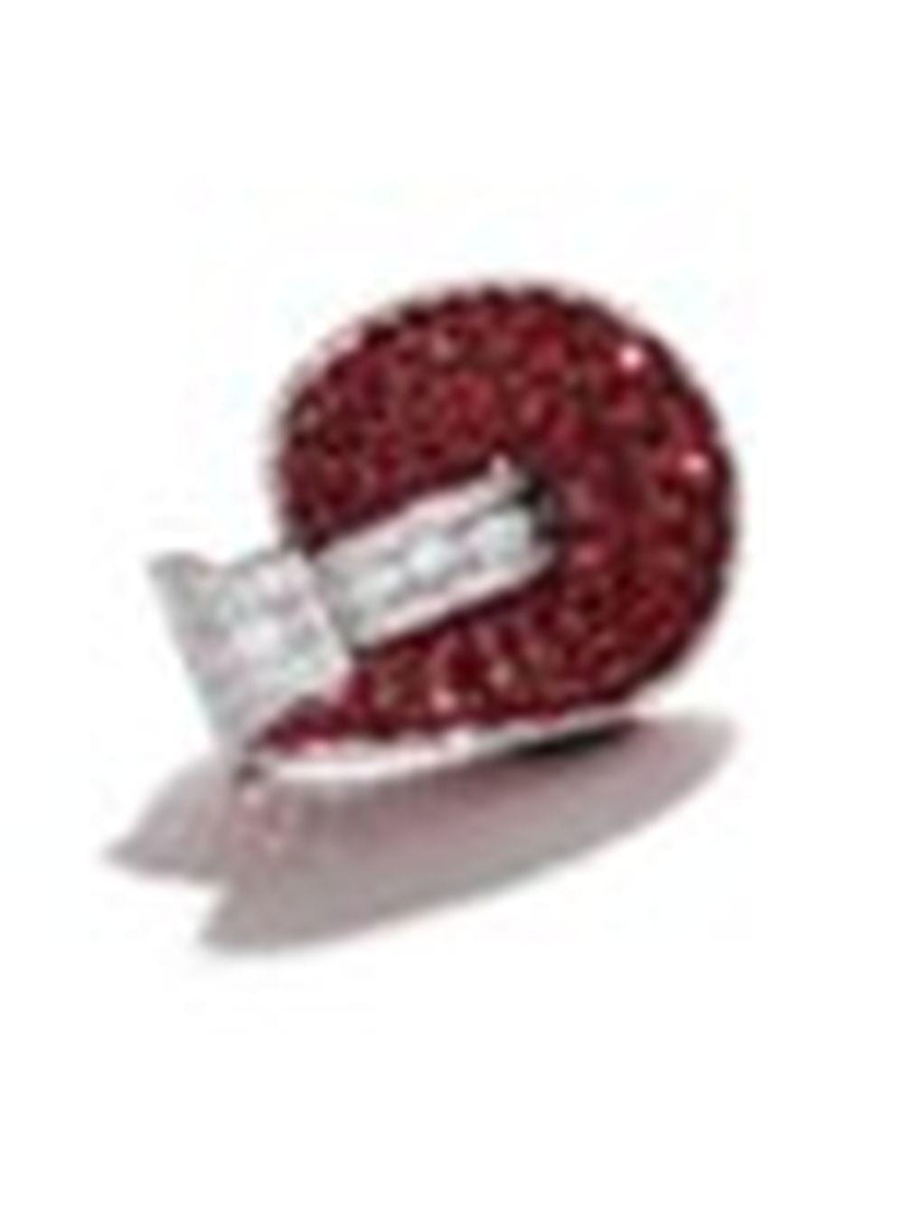 The Exceptional van Cleef & ARPELS RUBY AND DIAMOND 'JARRETIÈRE' BRACELET comparable sale