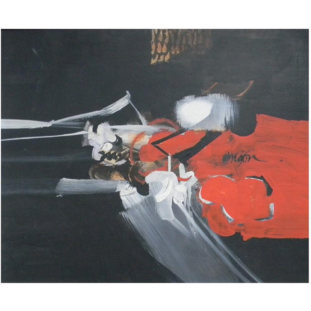 Alejandro Obregón (1920-1992) S/T, sf. Acrilico sobre madera Medidas: 41 x 51 cm comparable sale
