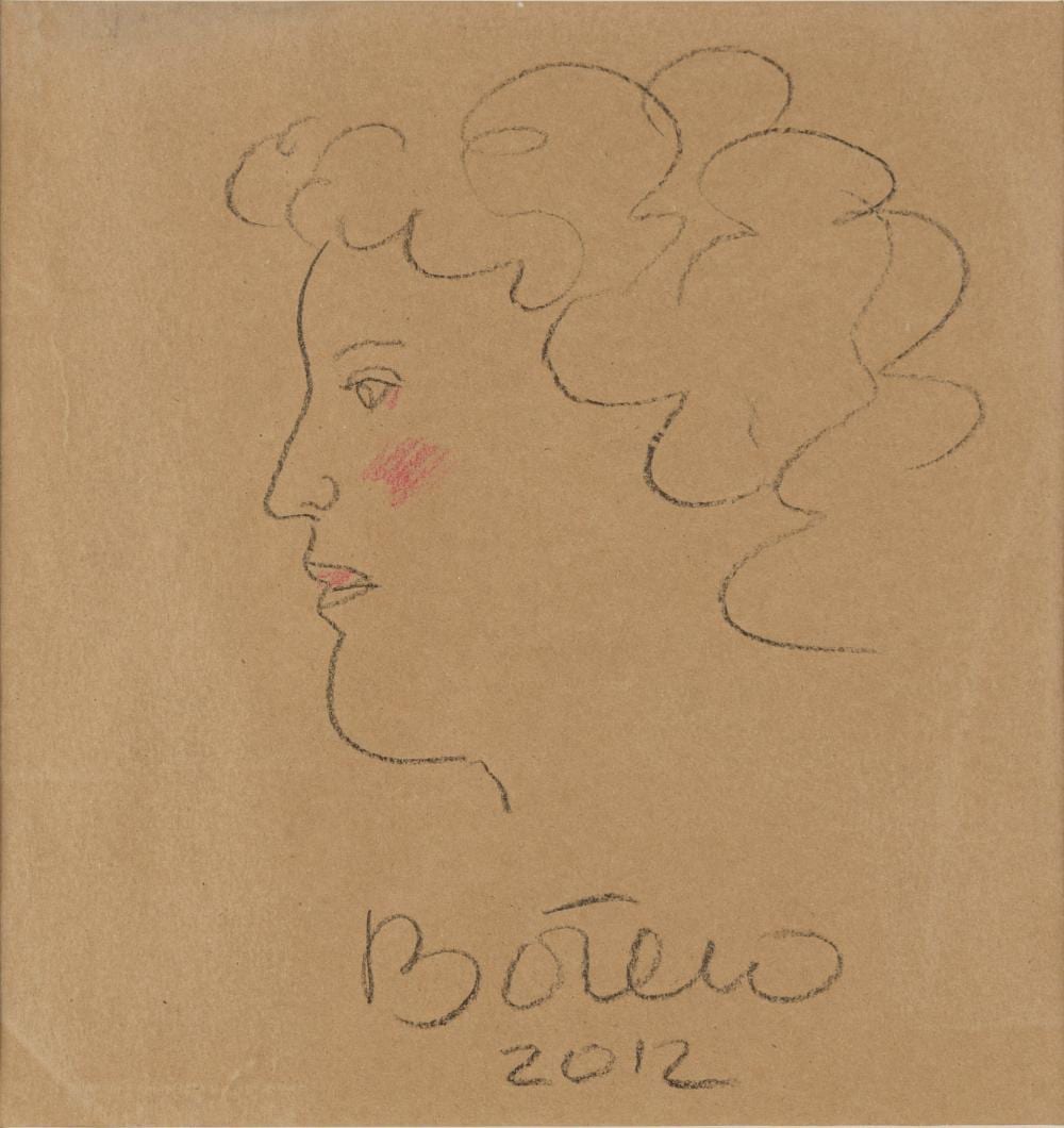Fernando Botero (1932) Boceto, 2012 Crayola sobre papel Medidas: 32 x 30 comparable sale