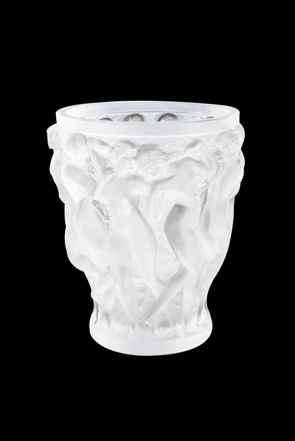 Jarrón Lalique, ronda de nudes esculturales Cristal satinado, Contramarcado Medidas: 24.5 x 22 cm comparable sale