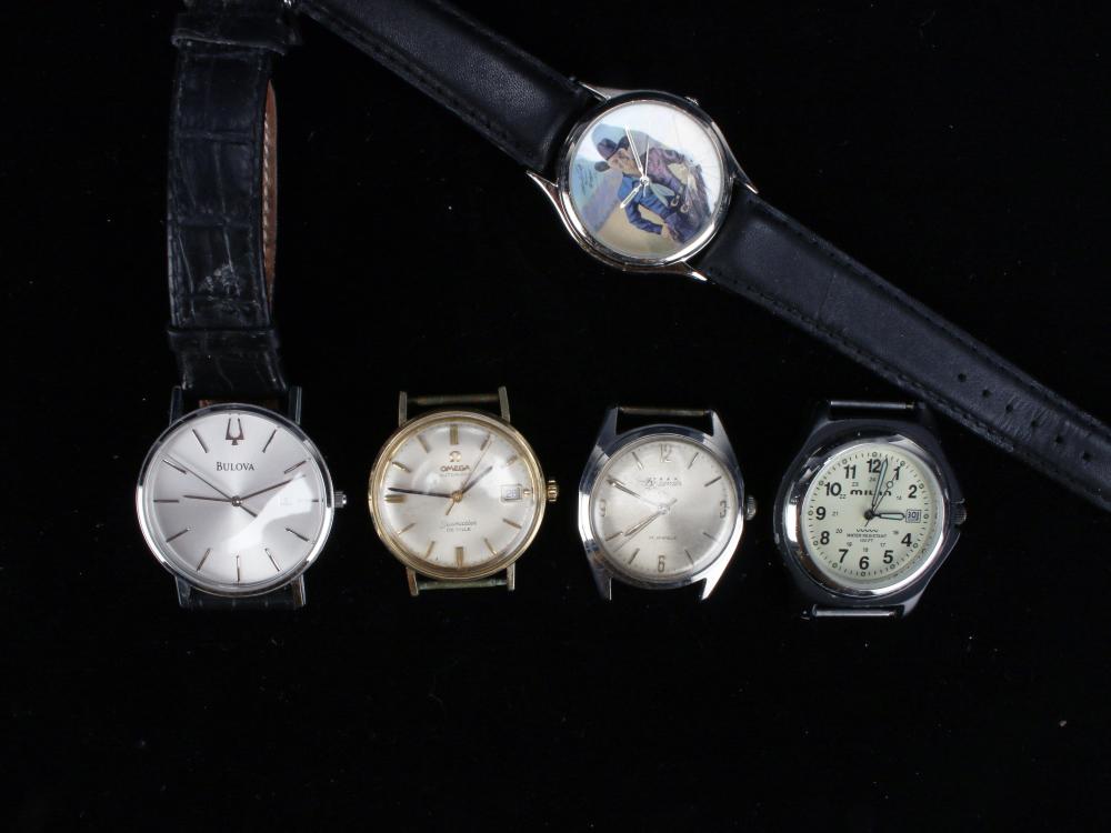 LOT OF COLLECTIBLE WATCHES BULOVA OMEGA SEAMASTER sold by Converse Auctions, lot 421 — auction record photograph